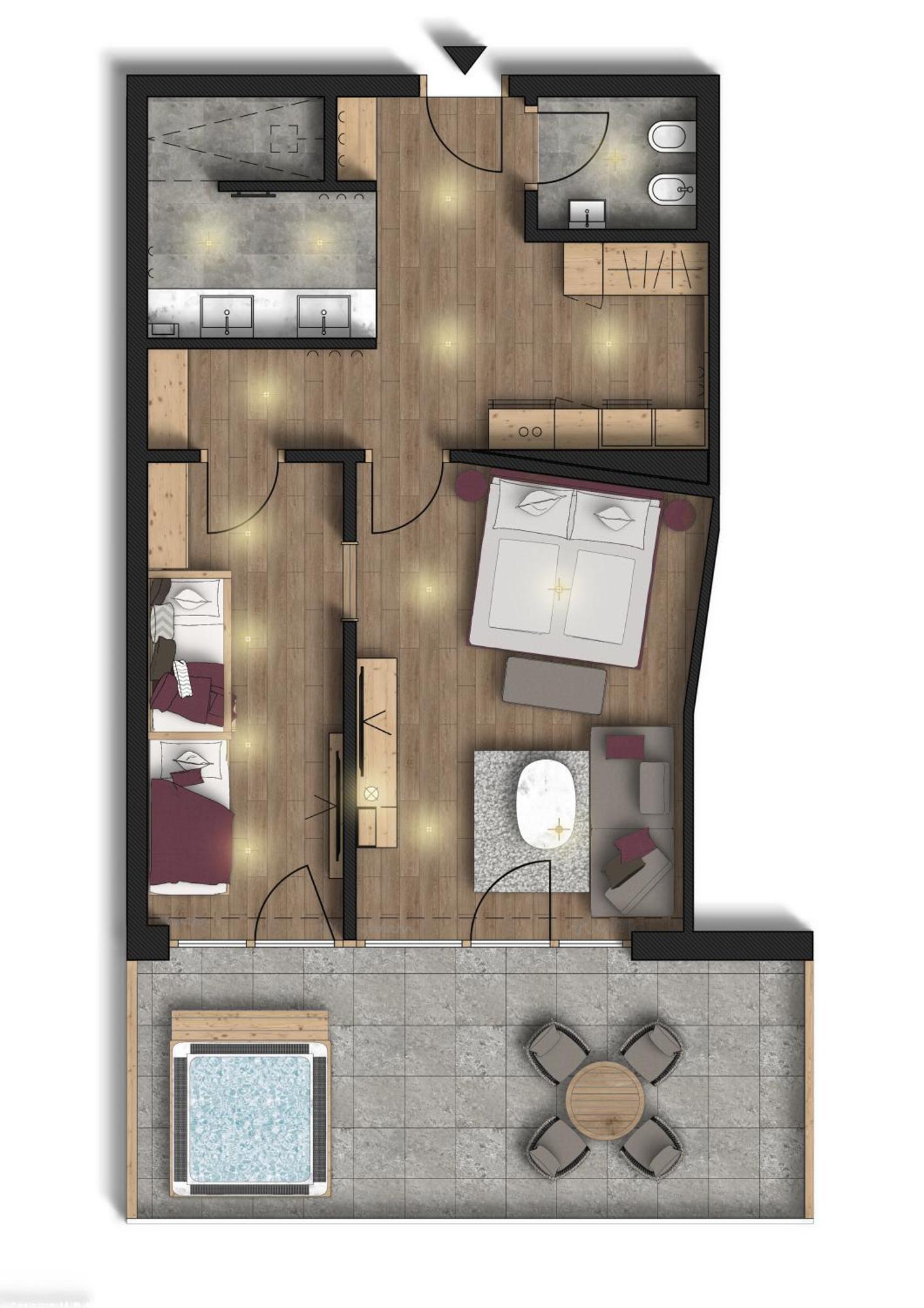 Das Gerstl Family Retreat Resia Phòng bức ảnh